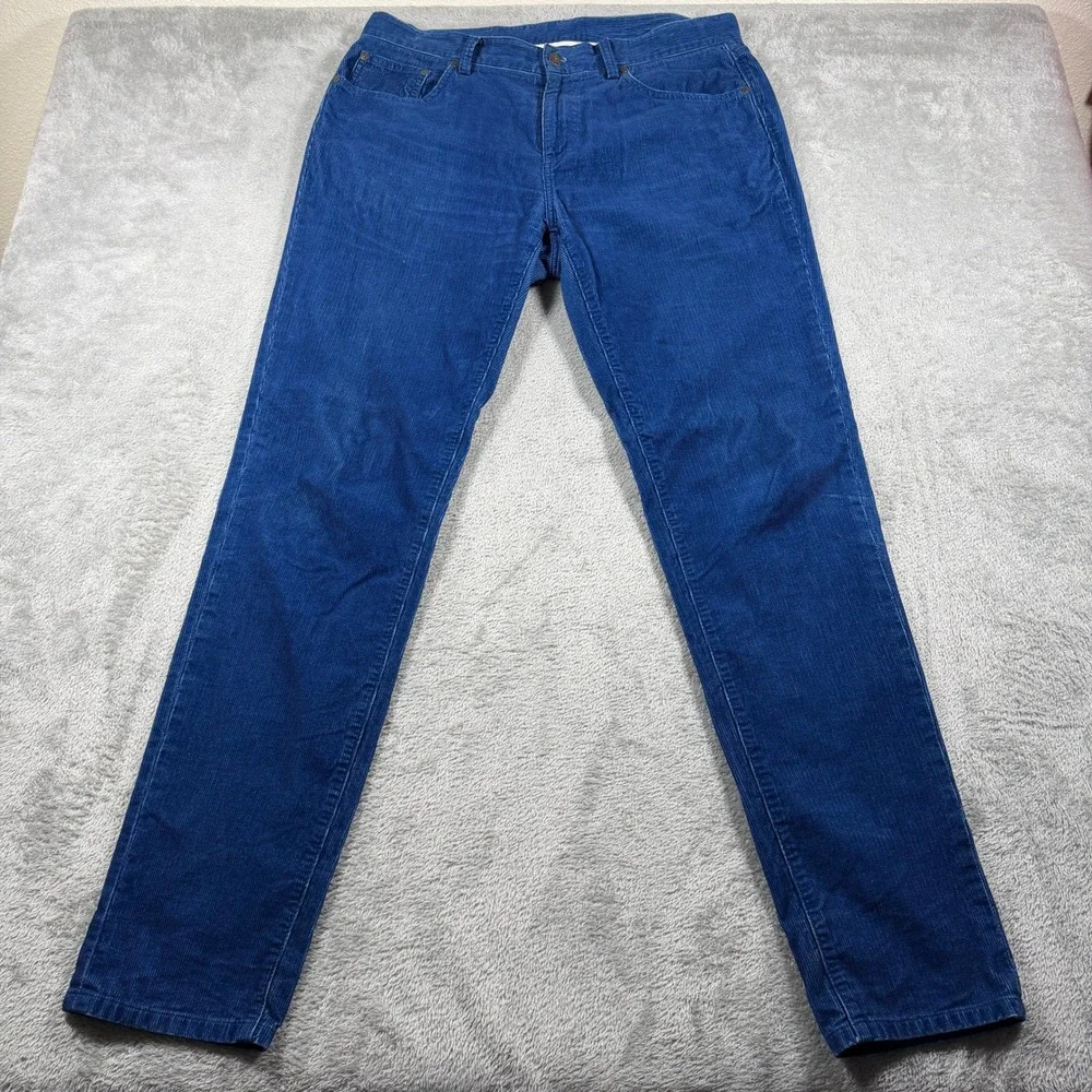 Brooks Brothers Corduroy Pants Mens 36x34 Blue‎ 5-Pocket Straight Leg Casual